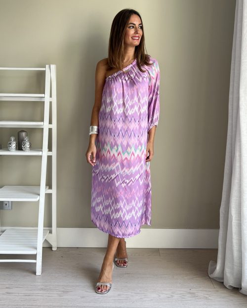 Vestido Asimétrico Lila