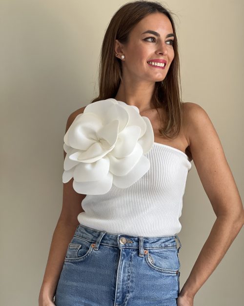 Top Blanco Camelia