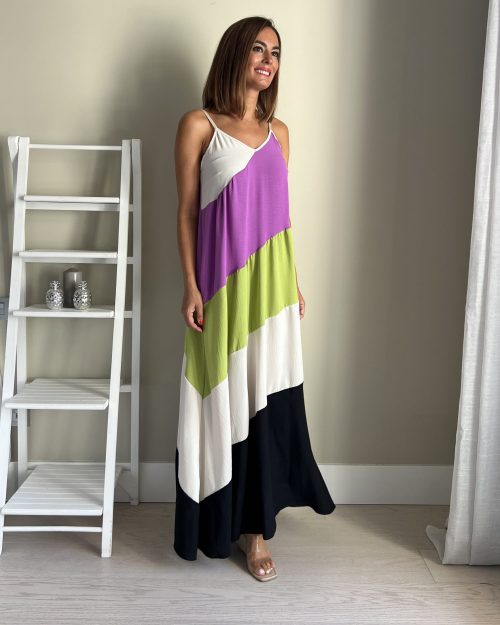 Vestido Rayas Morado