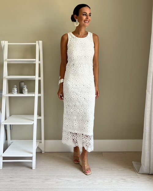 Vestido Guipur Blanco