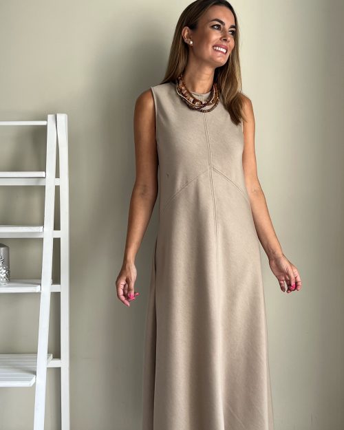 Vestido Kelly Beige - Imagen 5