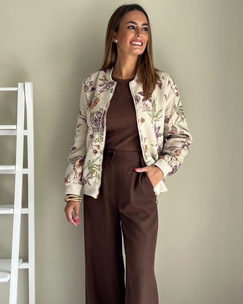 Chaqueta Bomber Bordada