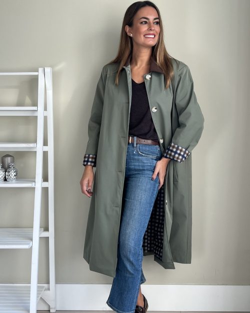 Gabardina British Verde