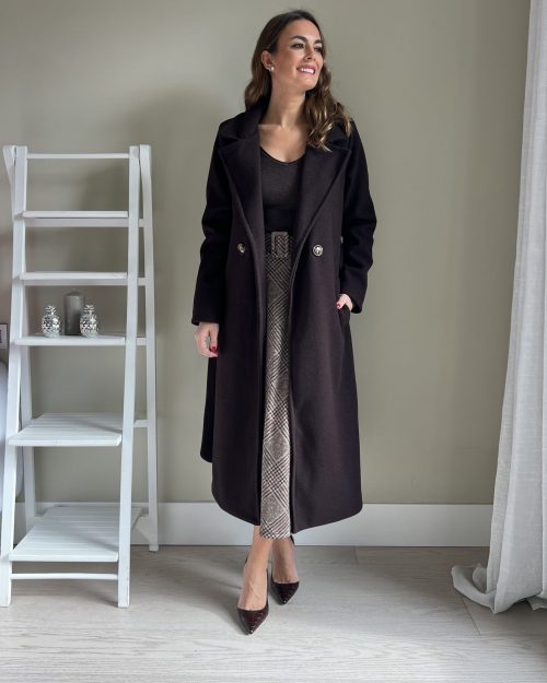 Abrigo Largo Marrón