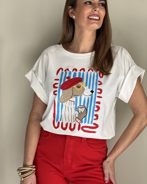 Camiseta Perro Chic