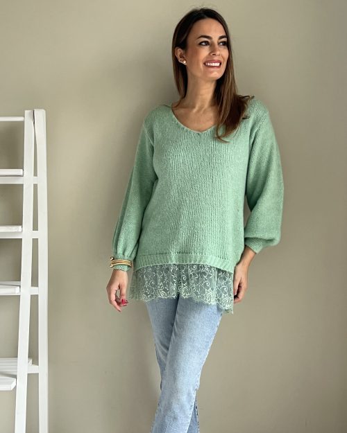 Jersey Encaje Verde