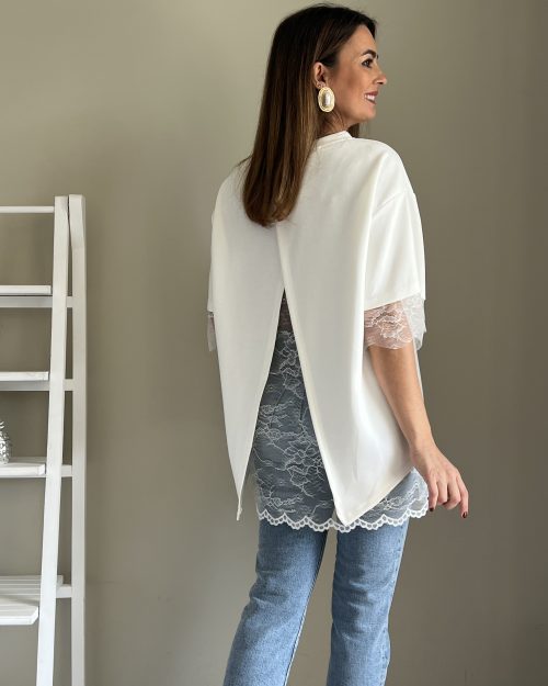 Camiseta Blanca Encaje