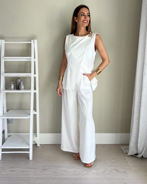 Conjunto Broche Blanco