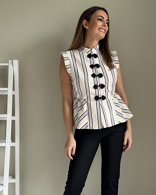 Chaleco de Rayas y Alamares