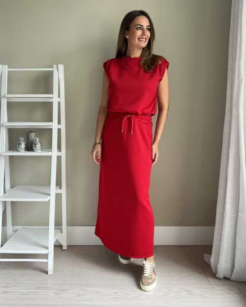 Conjunto Jogger Falda Rojo