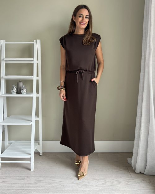 Conjunto Jogger Falda Marrón