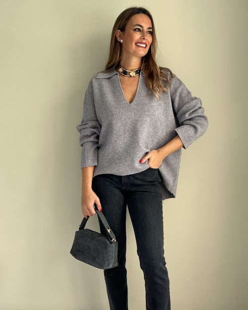 Jersey Polera Gris