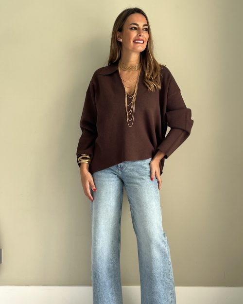 Jersey Polera Marrón